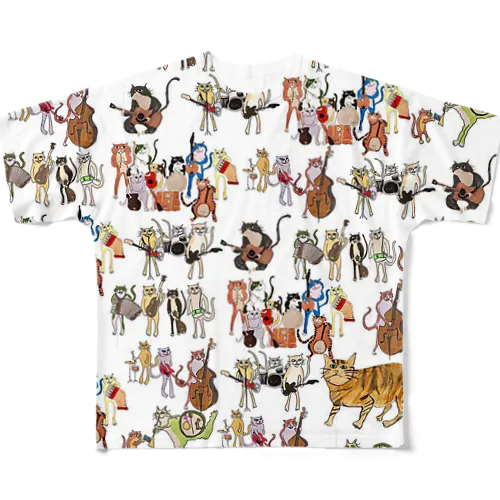 猫と読んで平和と書く All-Over Print T-Shirt