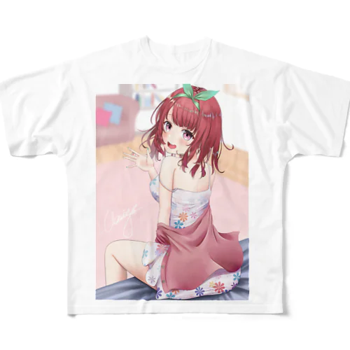 一枚絵グッズ🍎 フルグラフィックTシャツ