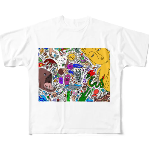 カラー菩薩 All-Over Print T-Shirt