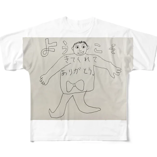 ようこそ。きてくれてありがとう。 All-Over Print T-Shirt