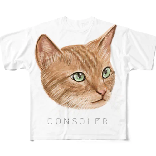 CONSOLER 猫 003 All-Over Print T-Shirt