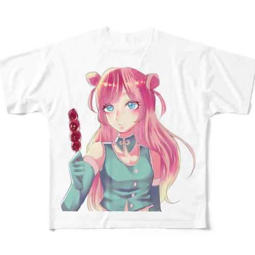 タンフールーちゃん フルグラフィックTシャツ