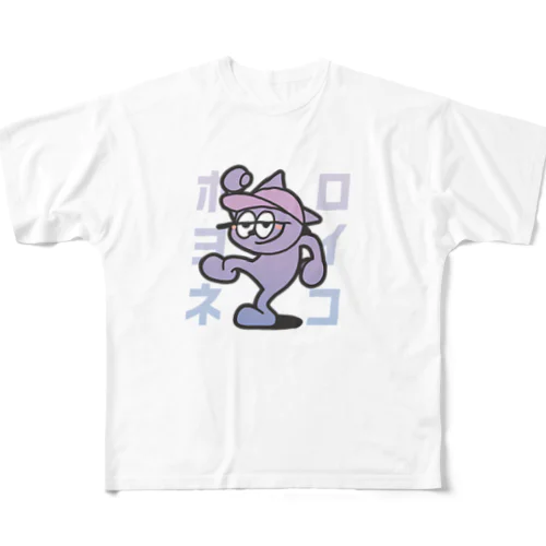 ホロヨイネコ All-Over Print T-Shirt