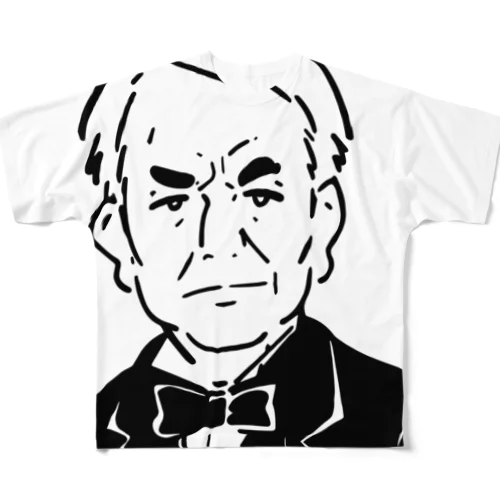 トーマス・エジソン 풀그래픽 티셔츠
