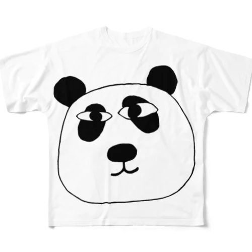 パンダの慶慶 フルグラフィックTシャツ