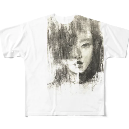 幽霊夕暮れ All-Over Print T-Shirt