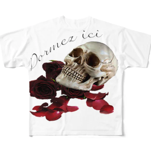  Dormez ici フルグラフィックTシャツ