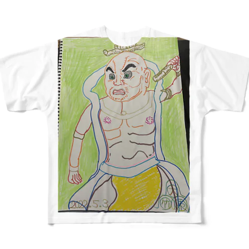 金剛力士像　阿形 All-Over Print T-Shirt