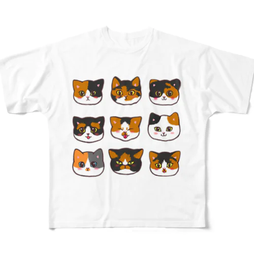 うちのミケちゃん All-Over Print T-Shirt