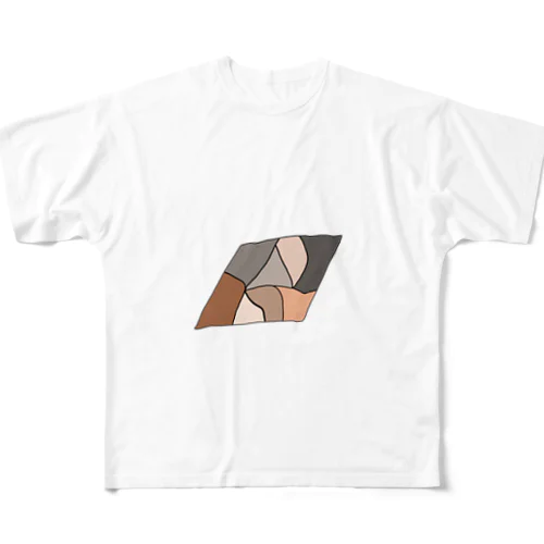 区切り All-Over Print T-Shirt