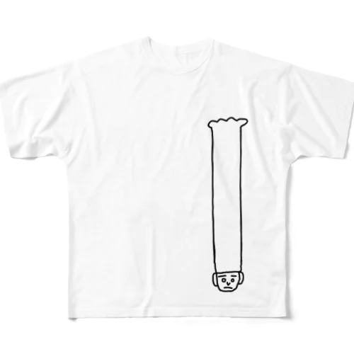 Mr.ローストチキン（ロングVer.） フルグラフィックTシャツ