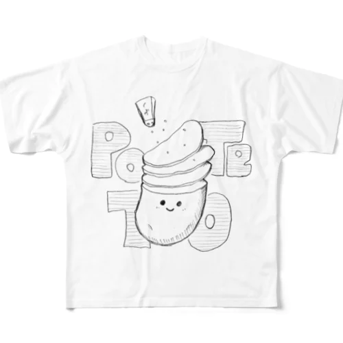 POTETO All-Over Print T-Shirt