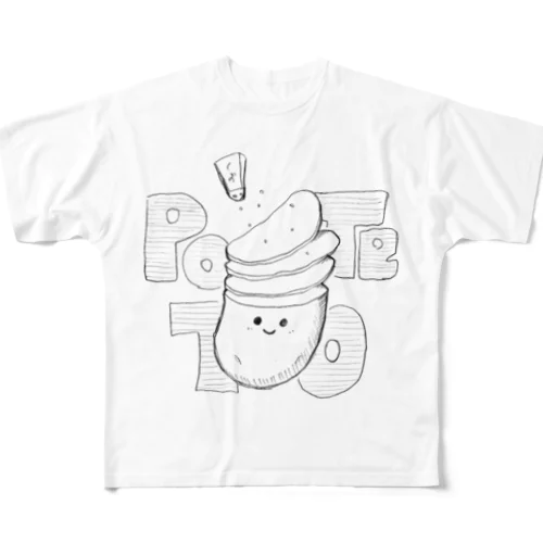 POTETO フルグラフィックTシャツ