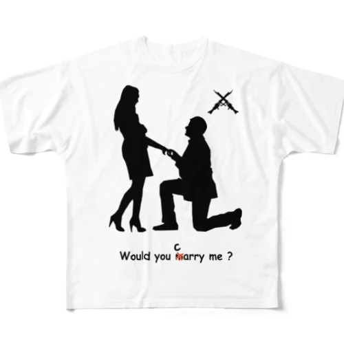 Would you carry me ? フルグラフィックTシャツ