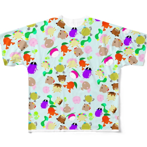 マンゴーくんと仲間たち。 All-Over Print T-Shirt