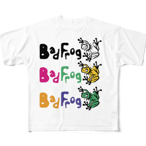 Badfrog フルグラフィックTシャツ