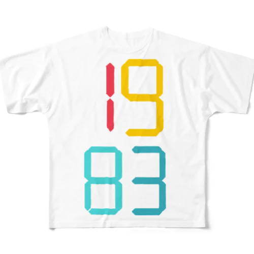 数字 All-Over Print T-Shirt