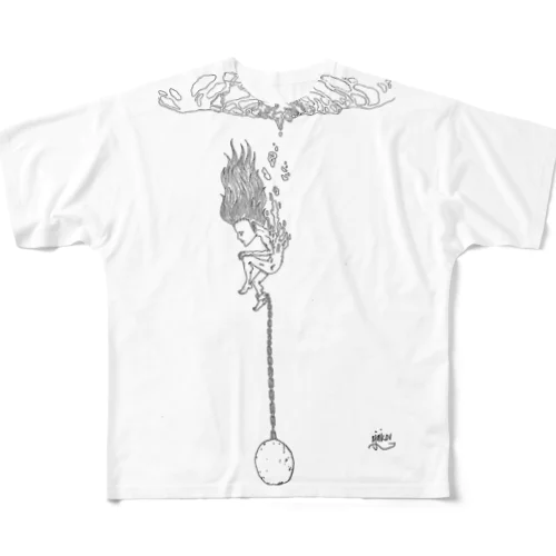 ふわりゆらり All-Over Print T-Shirt