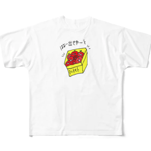 トマトンの出荷 フルグラフィックTシャツ