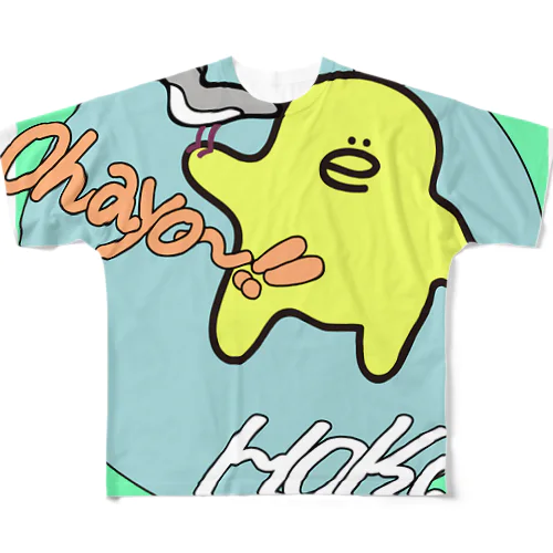 ホコのOhayo〜!! フルグラフィックTシャツ