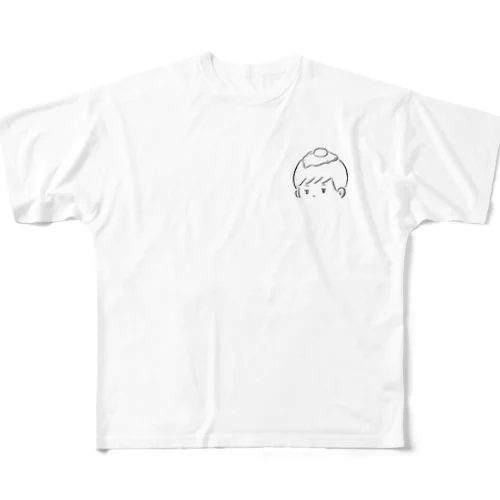 韓国線画　目玉焼きキッズ All-Over Print T-Shirt