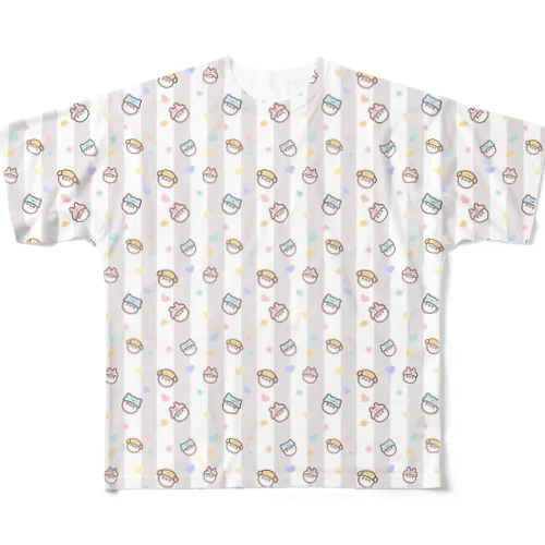 いやしましゅまろ「MOCOMOCOこましゅ」premium All-Over Print T-Shirt