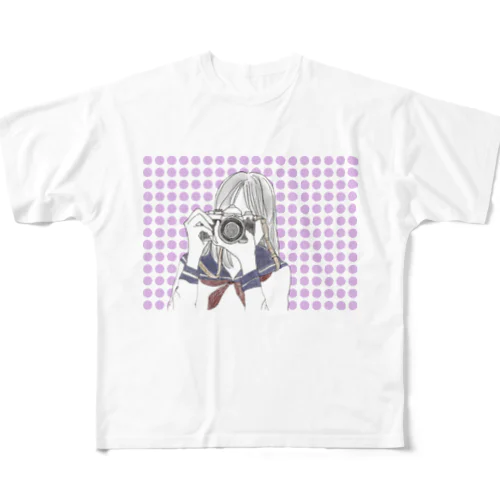 カメラ女子 All-Over Print T-Shirt