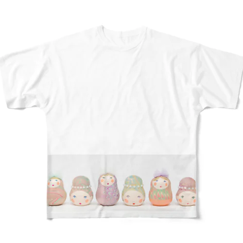 Marbleshkas in line フルグラフィックTシャツ