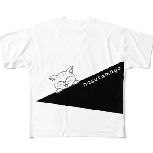 ねこなすたまご フルグラフィックTシャツ