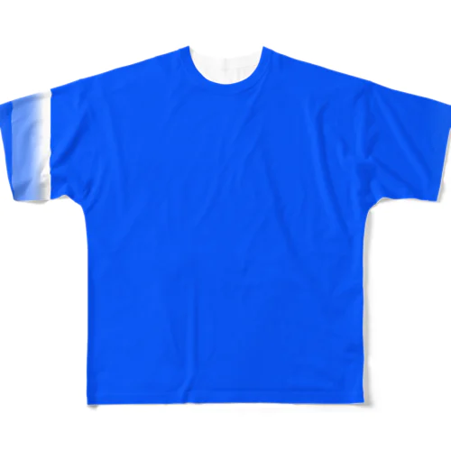 青と裏シマ〜。 フルグラフィックTシャツ