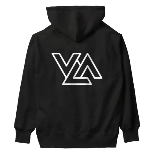 VLA-LOGO-ITEM (WHITE)(背面) ヘビーウェイトパーカー