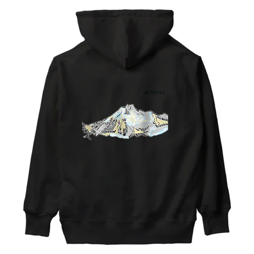 雪色かがやく妙高山 Heavyweight Hoodie