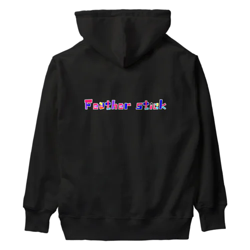 Feather stick　文字ロゴ　1段 Heavyweight Hoodie