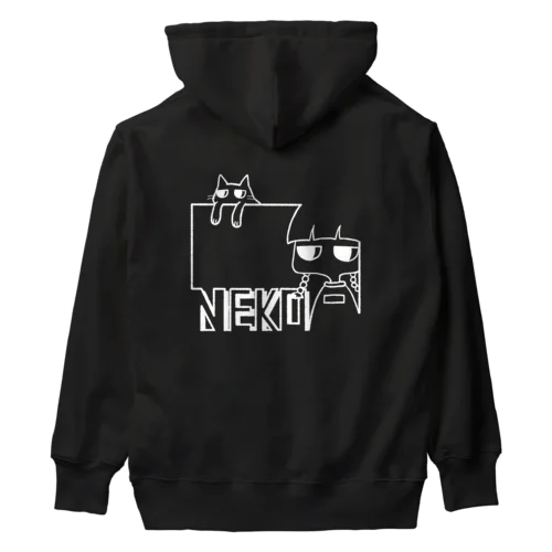 NEKO-Girl White Heavyweight Hoodie