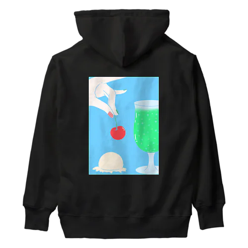 めろんそーだ Heavyweight Hoodie