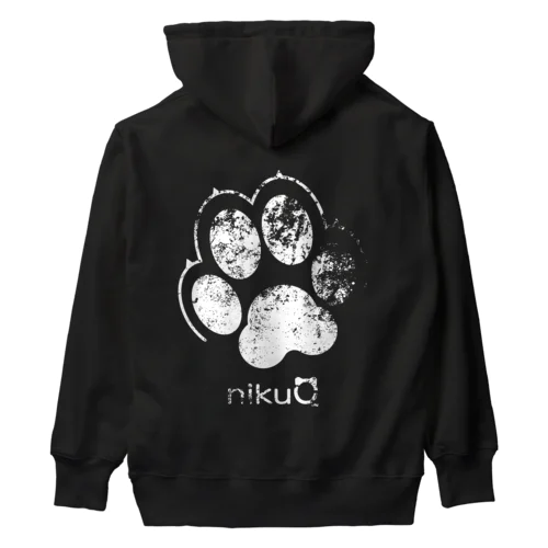 肉球をモチーフにしたオリジナルブランド「nikuQ」（犬タイプ）です Heavyweight Hoodie