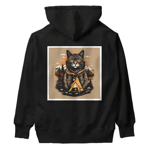 アウトドア猫 Heavyweight Hoodie