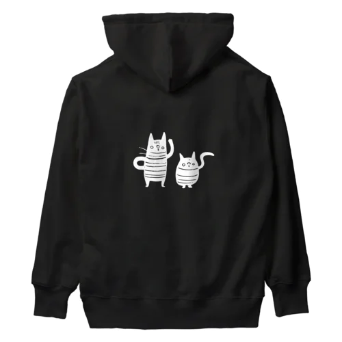 くろねこずホワイト Heavyweight Hoodie