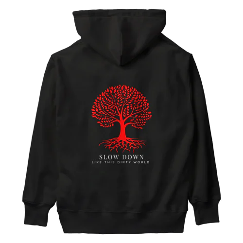 SLOWDoWN red tree wear  ヘビーウェイトパーカー