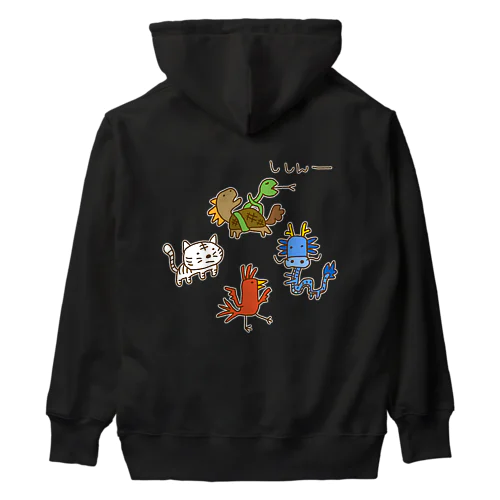 【バックプリント】画伯チックな四神 Heavyweight Hoodie