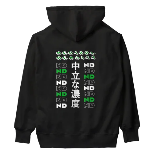 写真漢字COLLECTION ND～中立な濃度～ ☆黒ボディ Heavyweight Hoodie