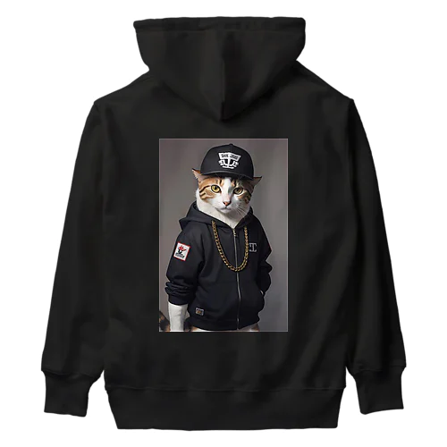 ヒップホップ猫 Heavyweight Hoodie