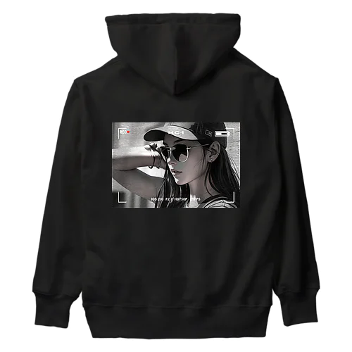 Cool girl【モノクロ】 Heavyweight Hoodie