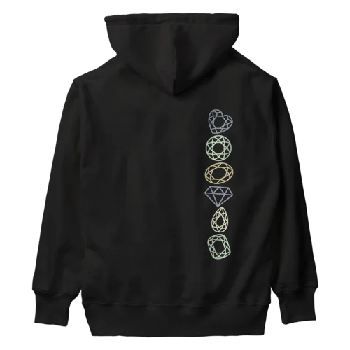 くすみカラーの宝石 Heavyweight Hoodie