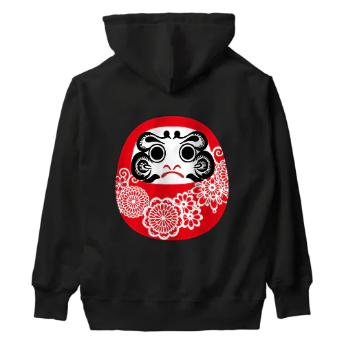 幸せの花達磨ちゃん Heavyweight Hoodie