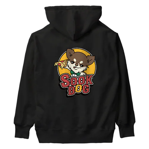 Sook dog ジュピ太パーカー🐶🍕(ブラック) Heavyweight Hoodie