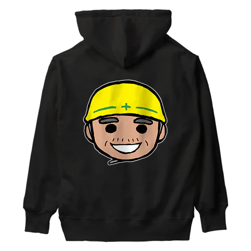 現場のとっちゃ(圧倒的バックプリント) Heavyweight Hoodie