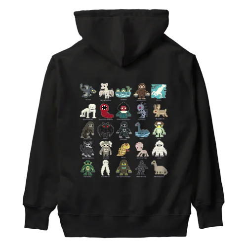 【バックプリント】 ドットUMA図鑑 Heavyweight Hoodie