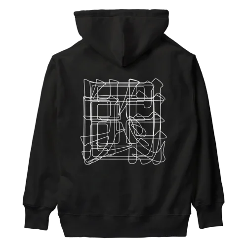 【非国民的】重字（白線） Heavyweight Hoodie