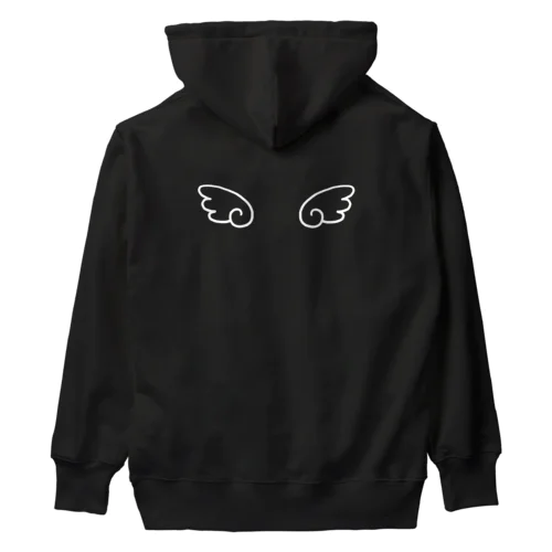 天使の羽（ホワイト） Heavyweight Hoodie